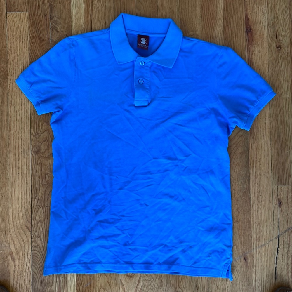 Mens blue polo size M